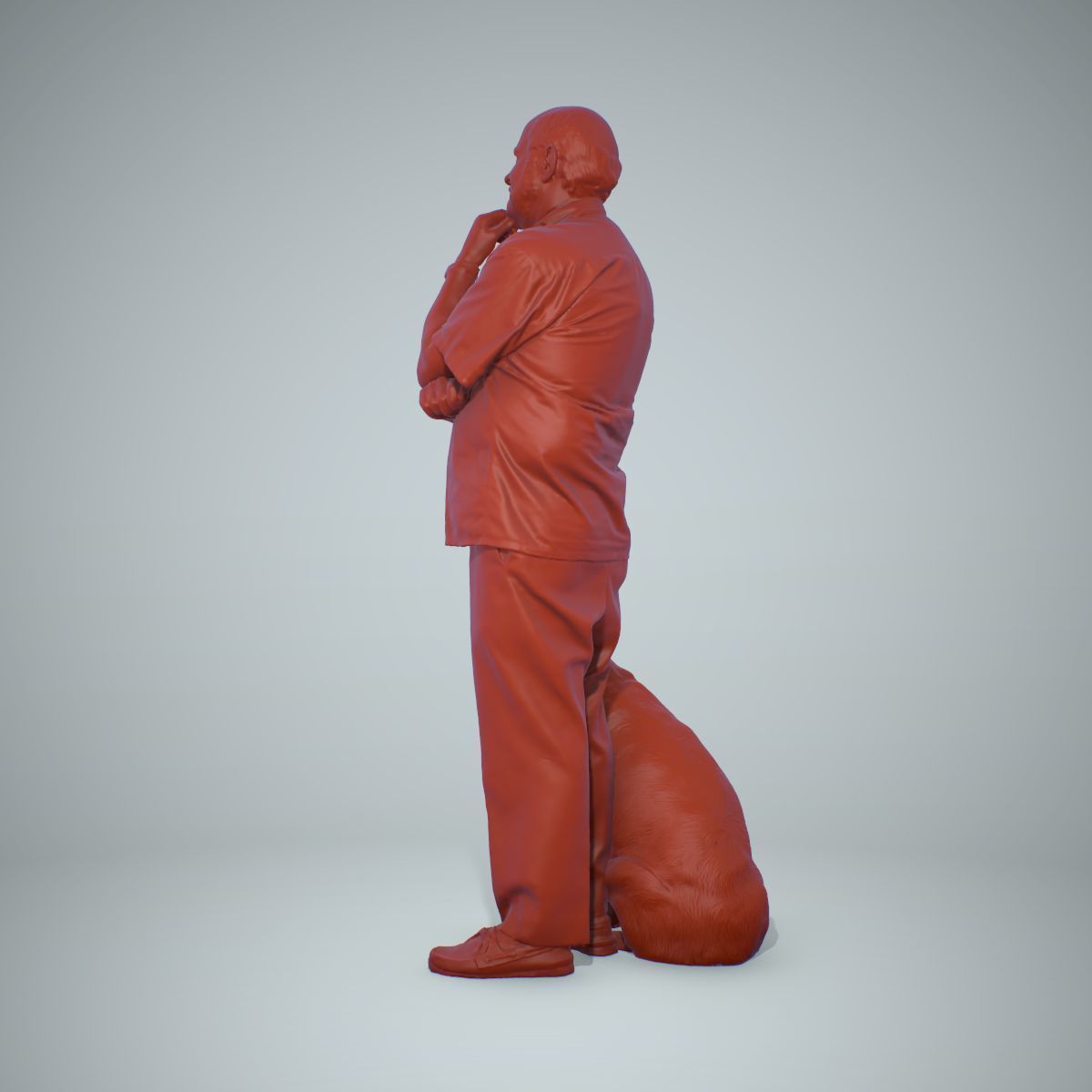 Old Man with His Dog CMan0218-HD2-O01P01-S 3D model_48