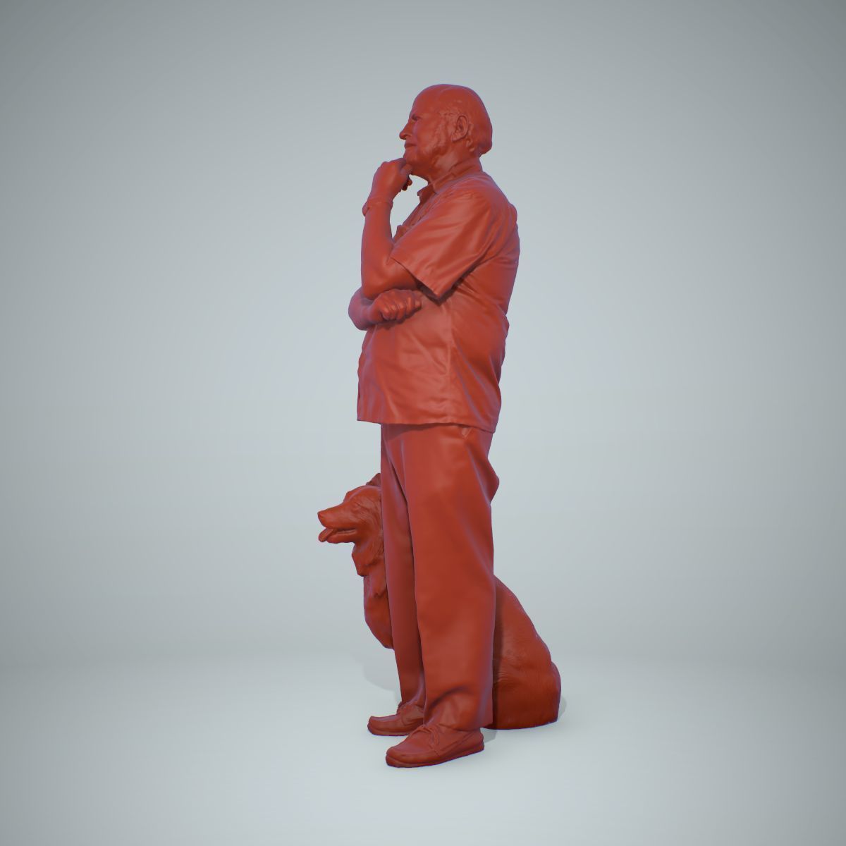 Old Man with His Dog CMan0218-HD2-O01P01-S 3D model_44