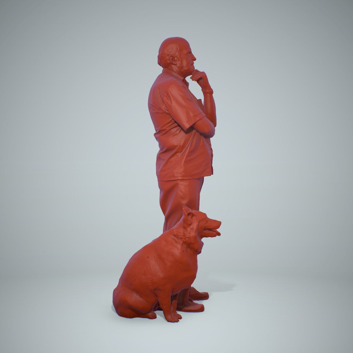 Old Man with His Dog CMan0218-HD2-O01P01-S 3D model_64