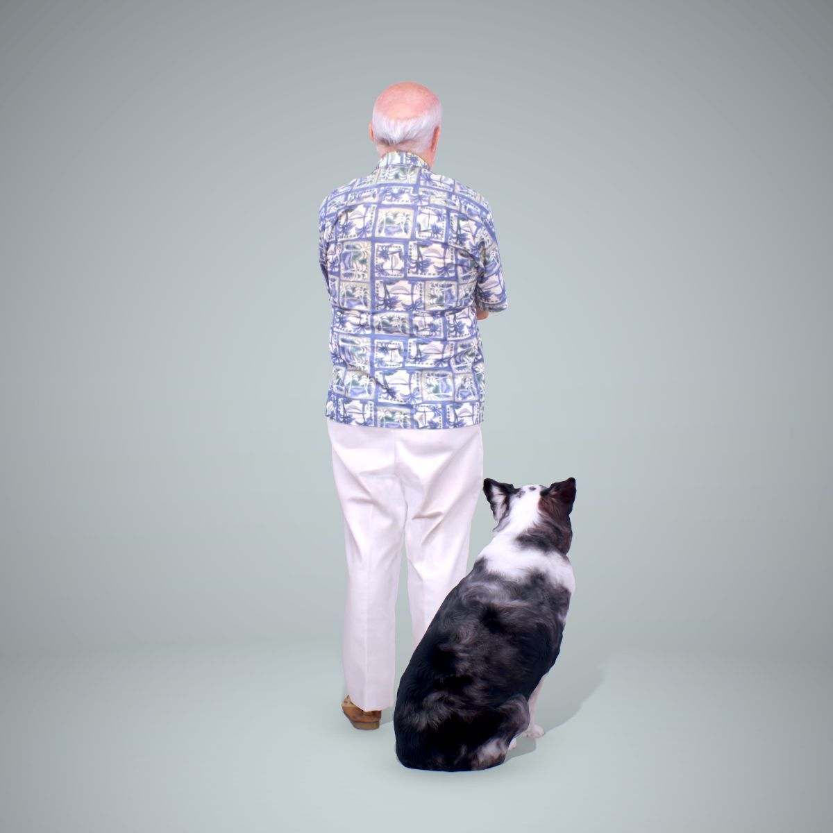 Old Man with His Dog CMan0218-HD2-O01P01-S 3D model_20