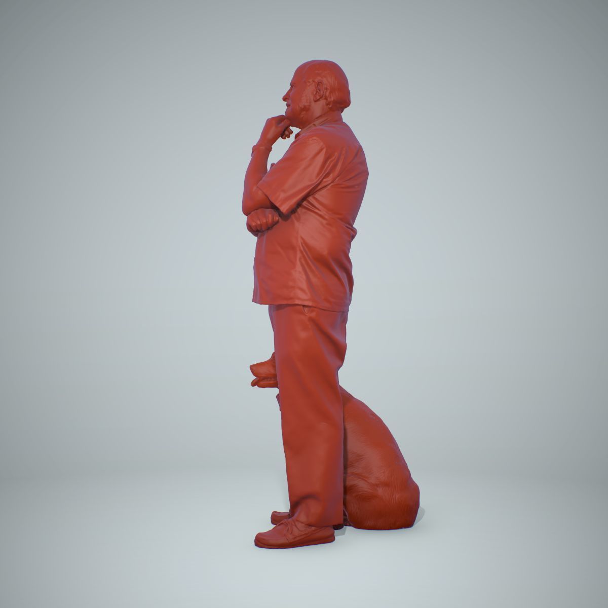 Old Man with His Dog CMan0218-HD2-O01P01-S 3D model_46