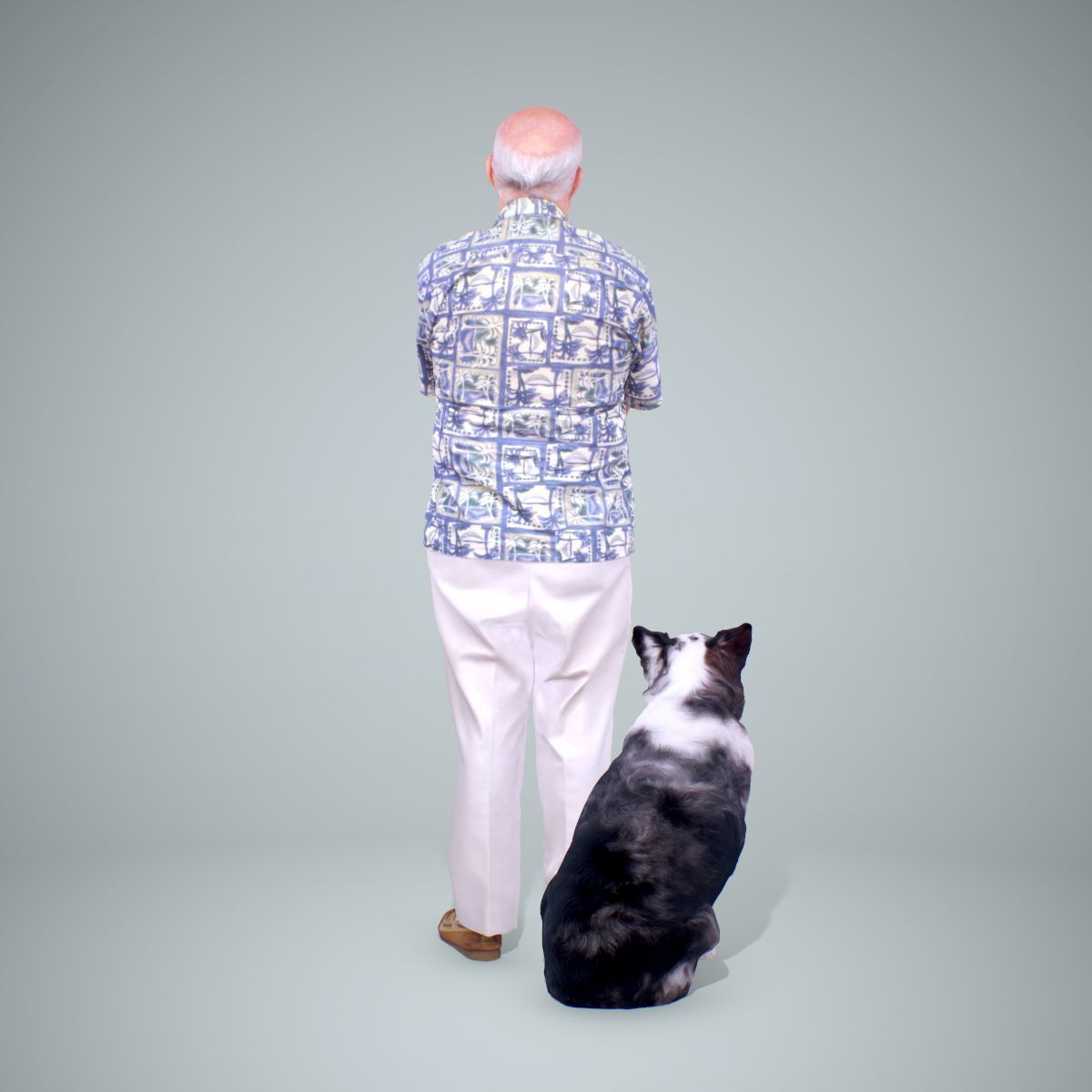 Old Man with His Dog CMan0218-HD2-O01P01-S 3D model_19