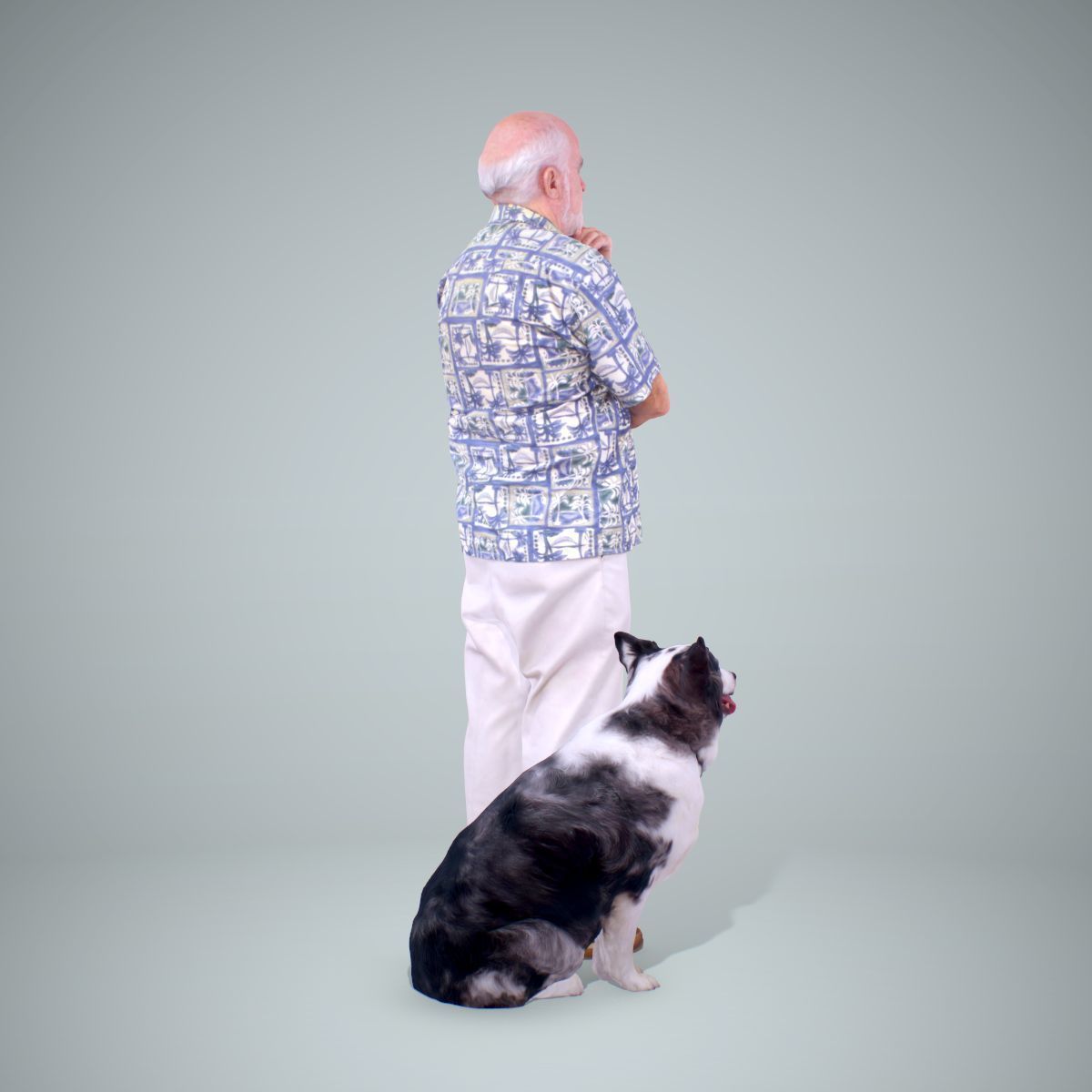 Old Man with His Dog CMan0218-HD2-O01P01-S 3D model_24