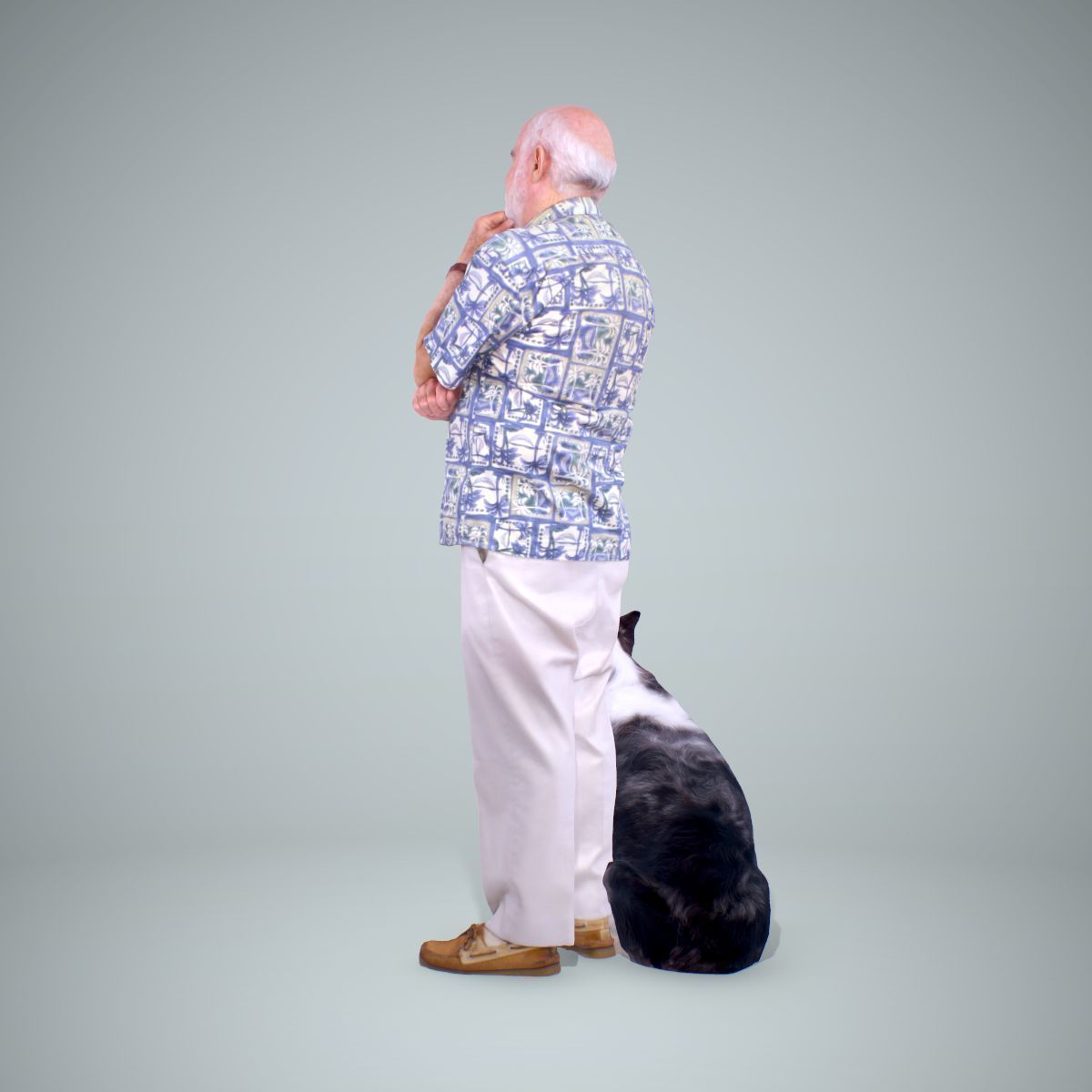 Old Man with His Dog CMan0218-HD2-O01P01-S 3D model_13