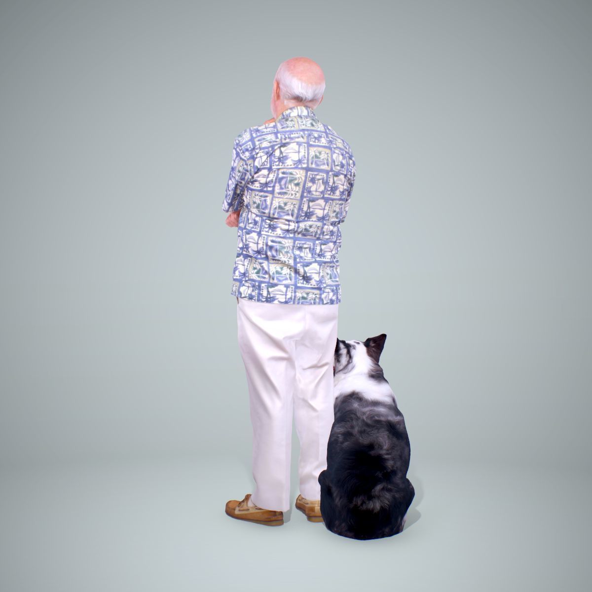 Old Man with His Dog CMan0218-HD2-O01P01-S 3D model_16