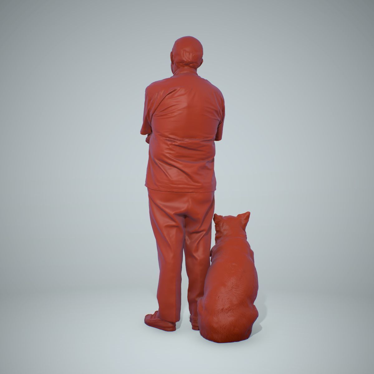 Old Man with His Dog CMan0218-HD2-O01P01-S 3D model_53
