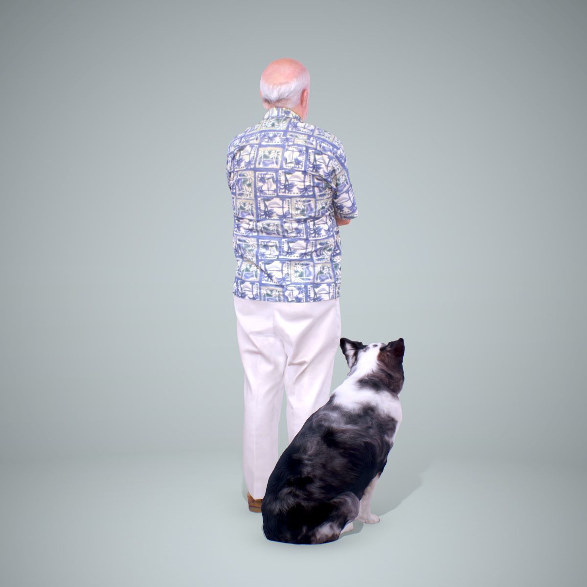 Old Man with His Dog CMan0218-HD2-O01P01-S 3D model_21