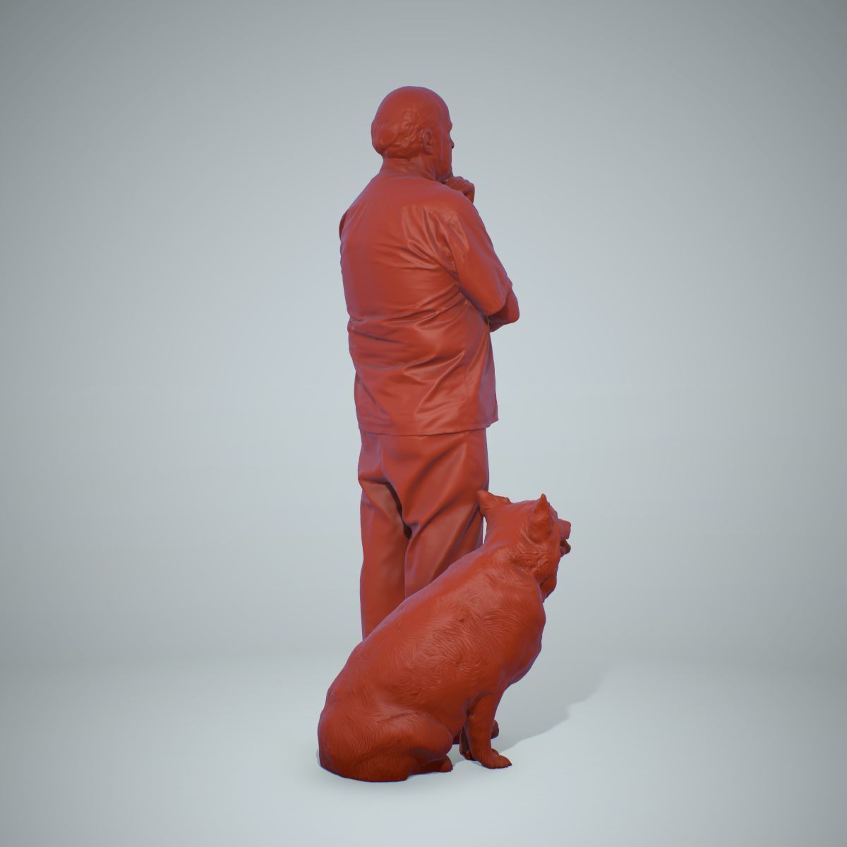 Old Man with His Dog CMan0218-HD2-O01P01-S 3D model_60