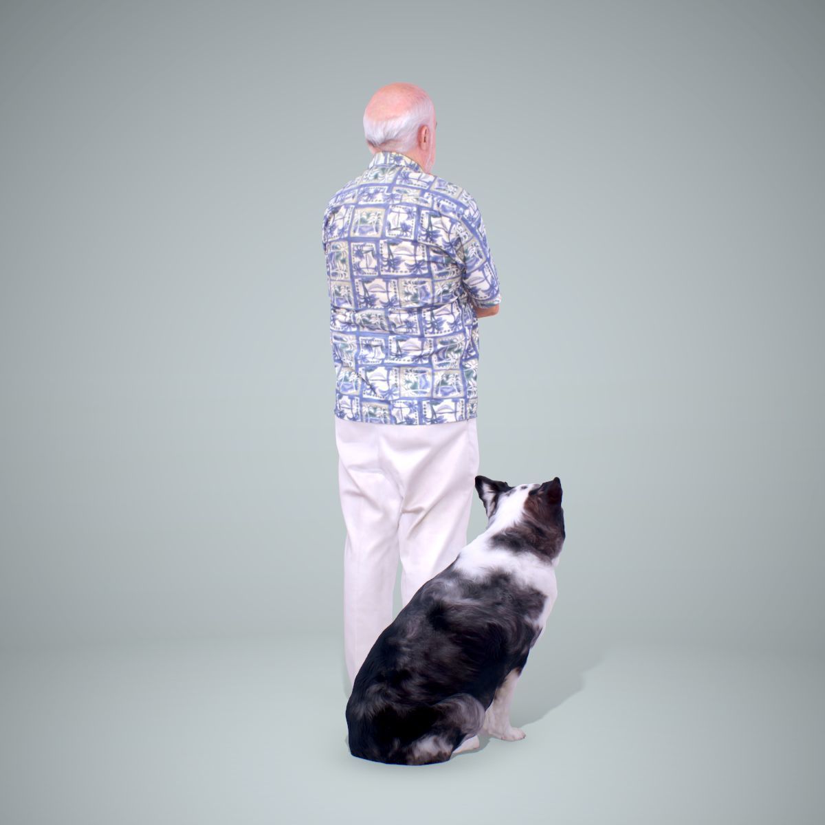 Old Man with His Dog CMan0218-HD2-O01P01-S 3D model_22