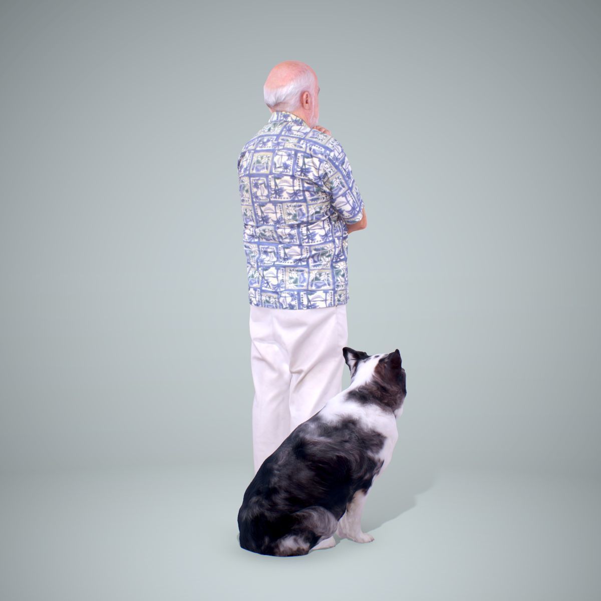Old Man with His Dog CMan0218-HD2-O01P01-S 3D model_23
