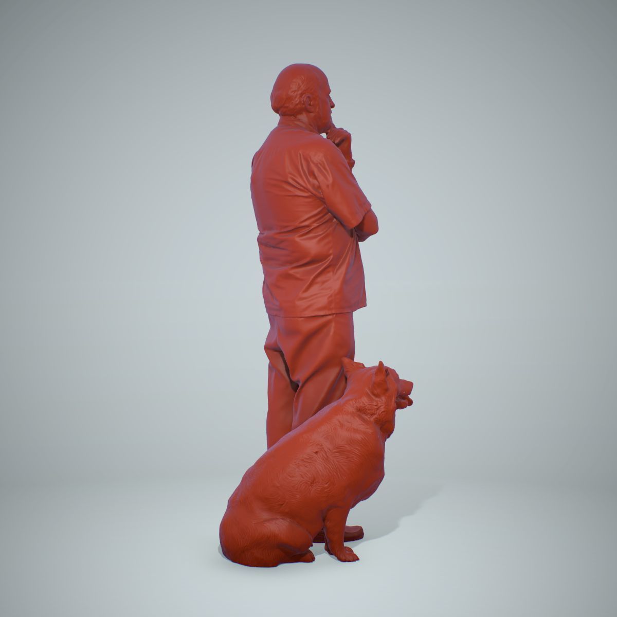 Old Man with His Dog CMan0218-HD2-O01P01-S 3D model_61