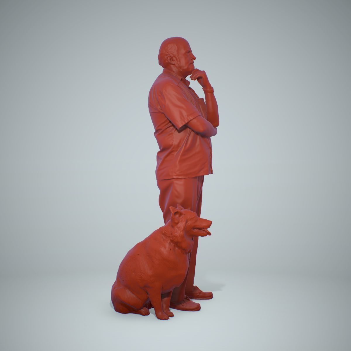Old Man with His Dog CMan0218-HD2-O01P01-S 3D model_65