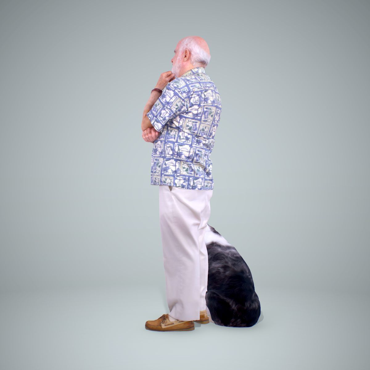 Old Man with His Dog CMan0218-HD2-O01P01-S 3D model_12