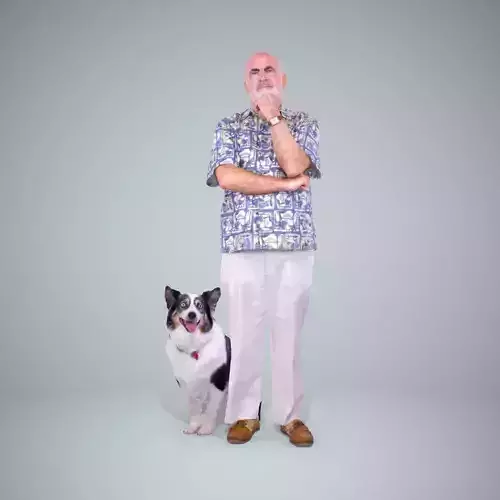 Old Man with His Dog CMan0218-HD2-O01P01-S