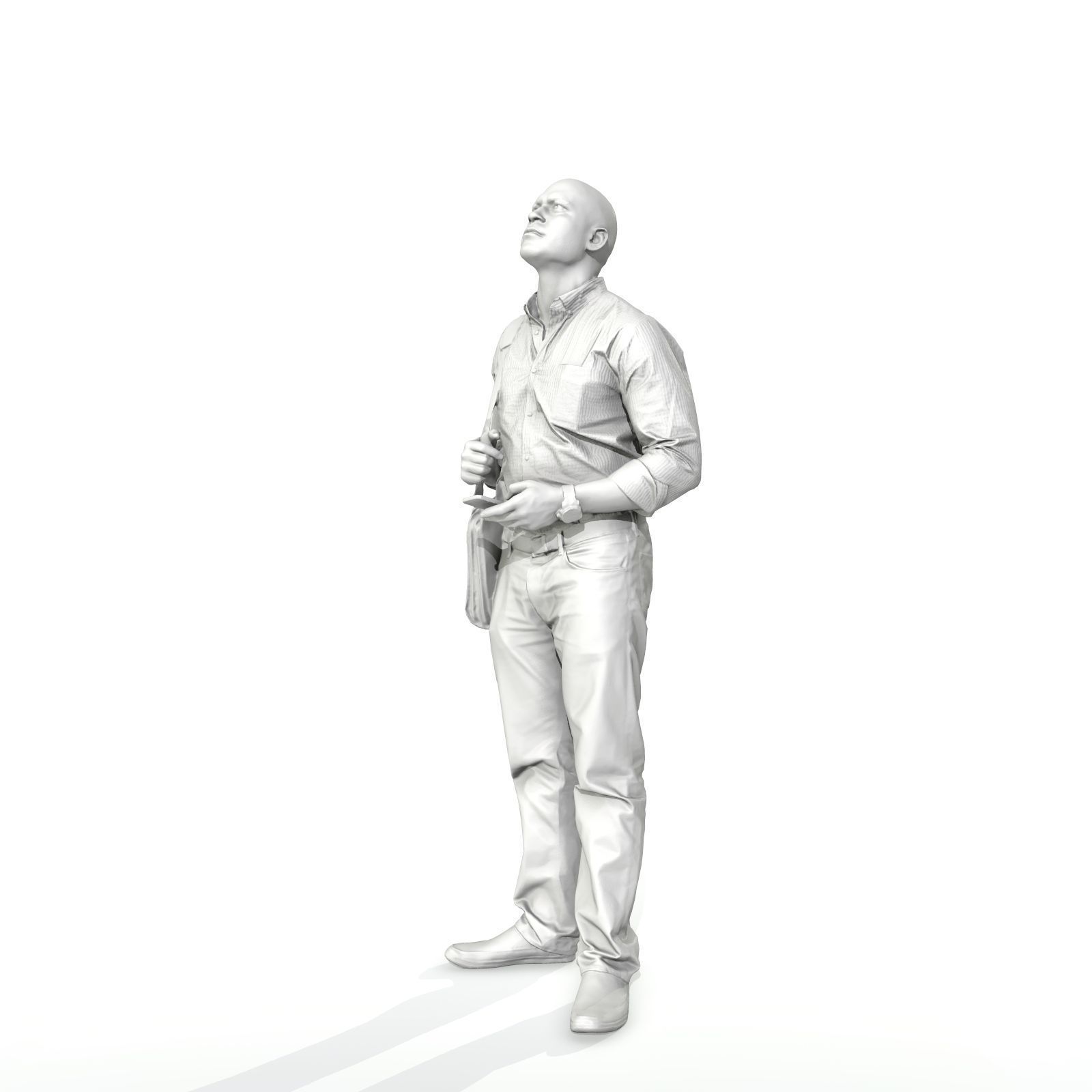 Man Standing Looking Upwards CMan0215-HD2-O01P02-S 3D model_70