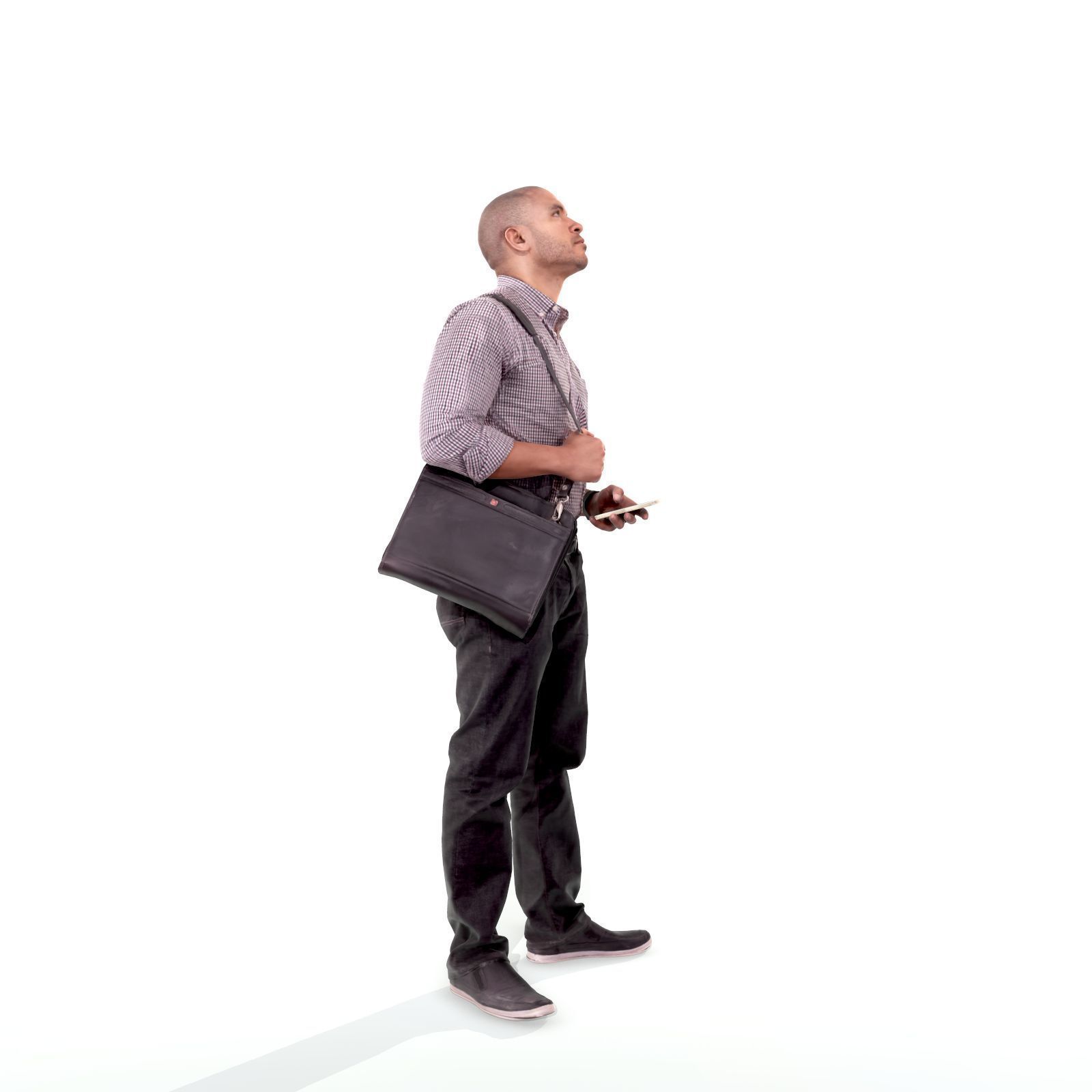 Man Standing Looking Upwards CMan0215-HD2-O01P02-S 3D model_10