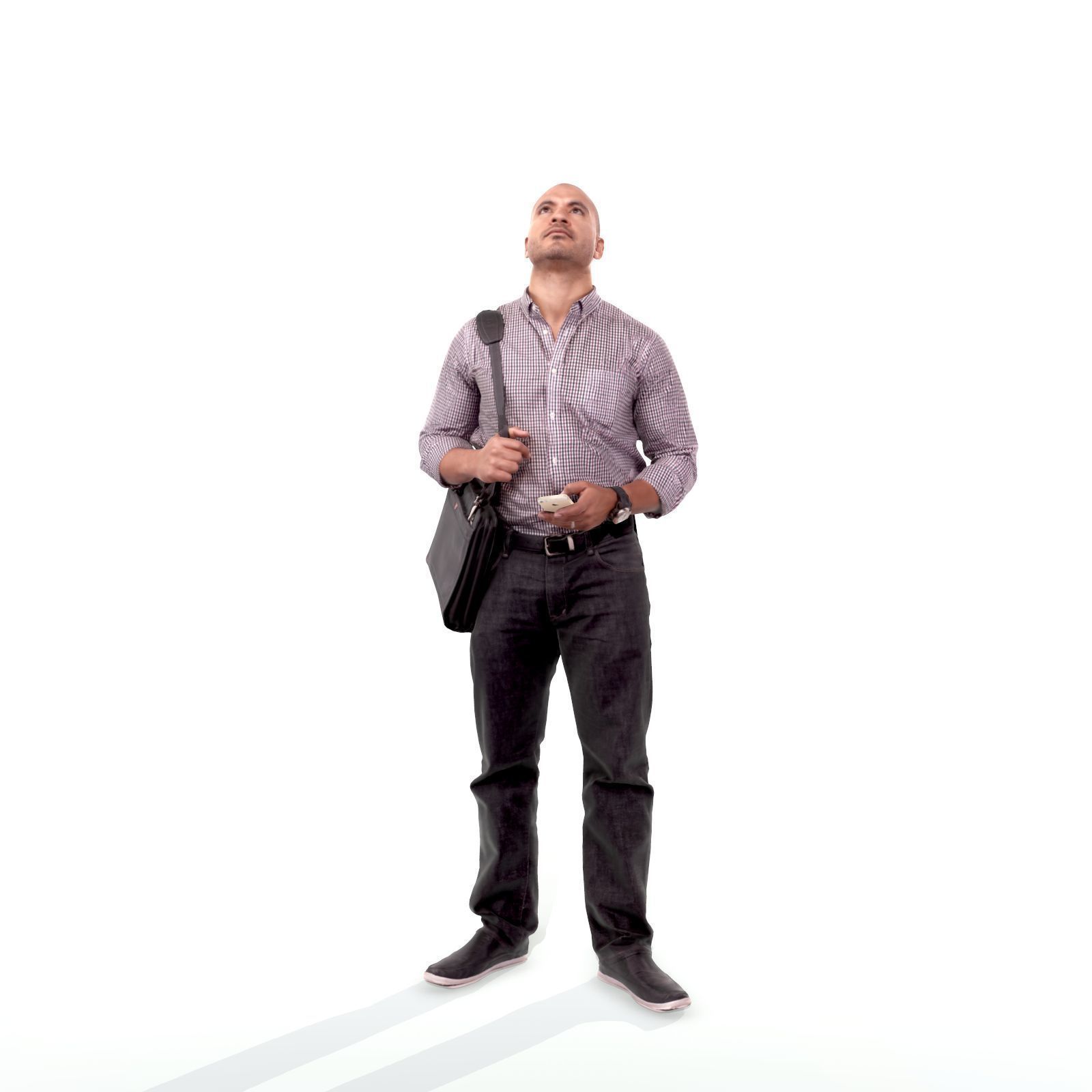 Man Standing Looking Upwards CMan0215-HD2-O01P02-S 3D model_3