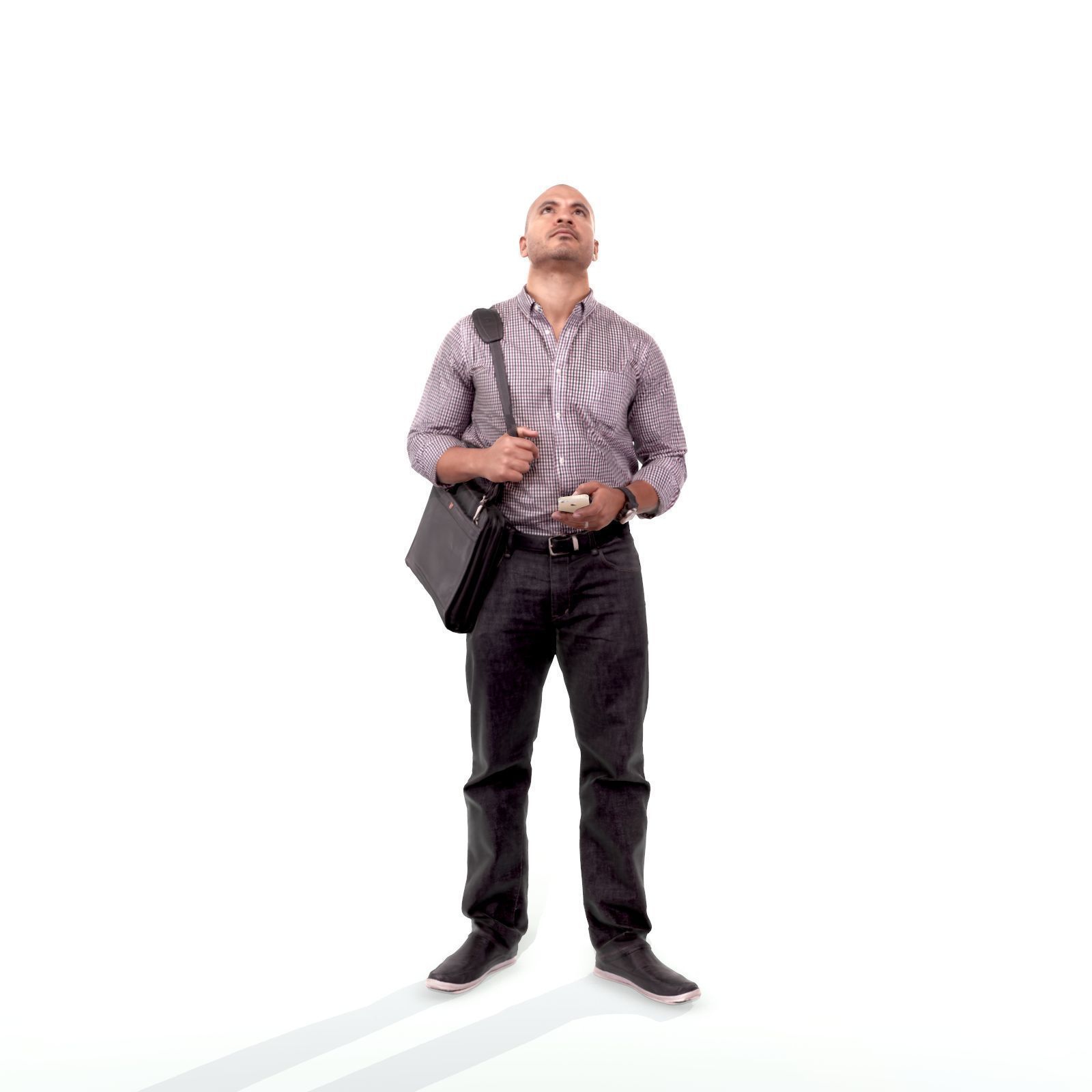 Man Standing Looking Upwards CMan0215-HD2-O01P02-S 3D model_4