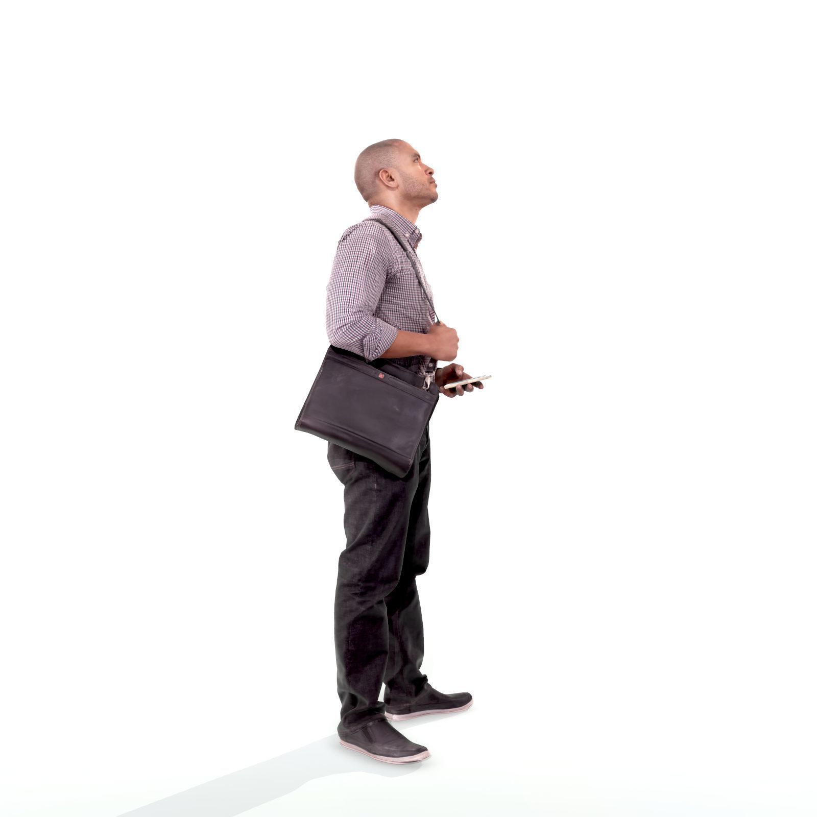Man Standing Looking Upwards CMan0215-HD2-O01P02-S 3D model_11