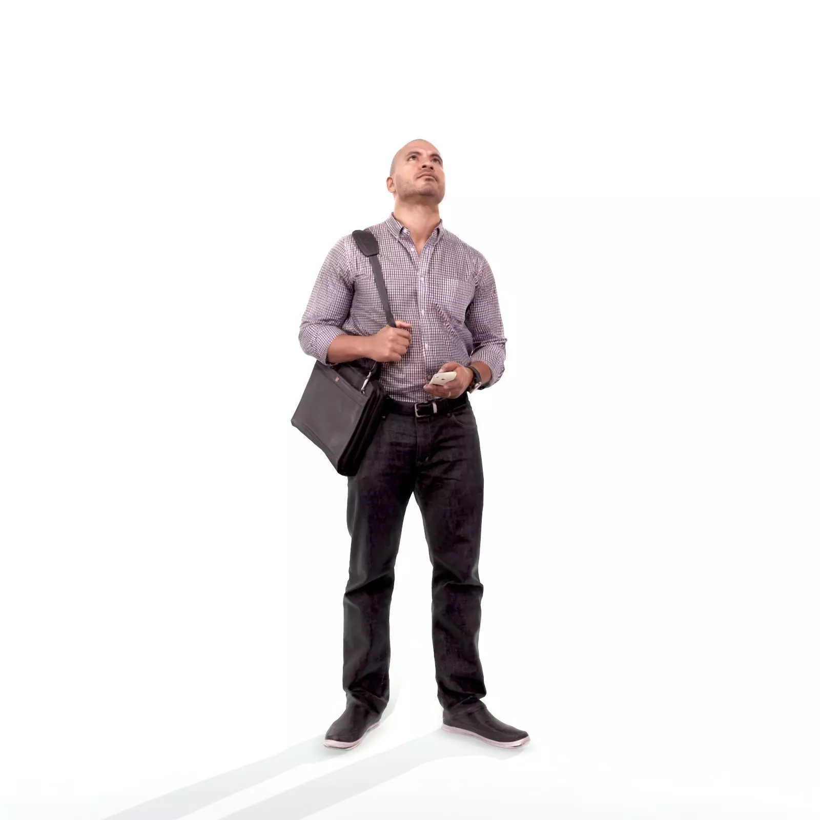 Man Standing Looking Upwards CMan0215-HD2-O01P02-S 3D model_0