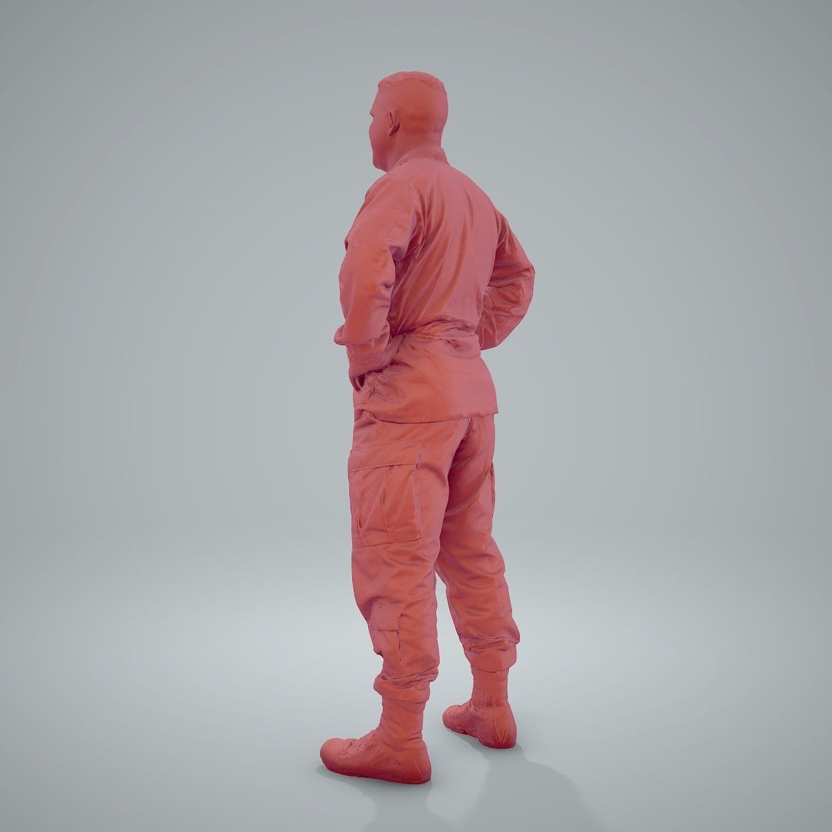 Smiling Standing Wearing Army Clothing CMan0211-HD2-O01P01-S 3D model_49