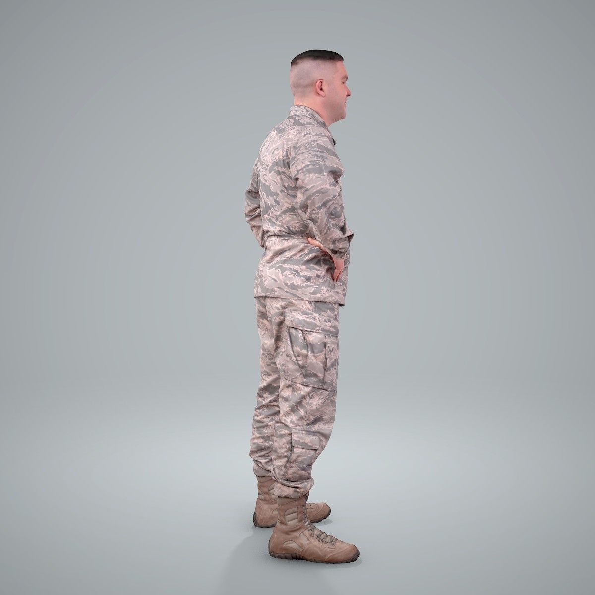 Smiling Standing Wearing Army Clothing CMan0211-HD2-O01P01-S 3D model_26