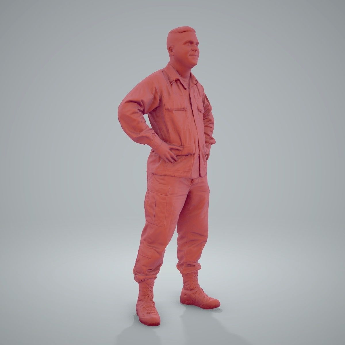 Smiling Standing Wearing Army Clothing CMan0211-HD2-O01P01-S 3D model_68