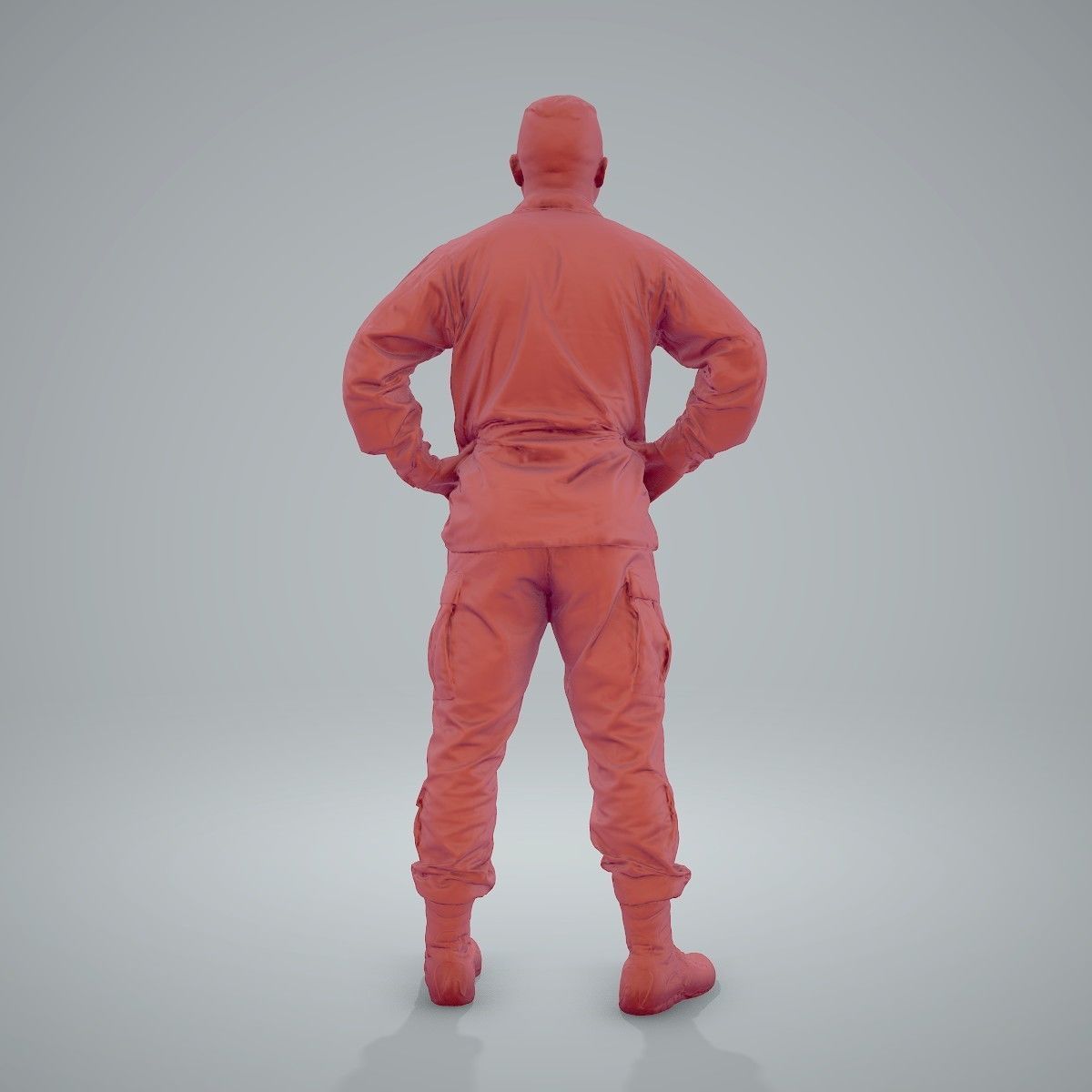 Smiling Standing Wearing Army Clothing CMan0211-HD2-O01P01-S 3D model_55