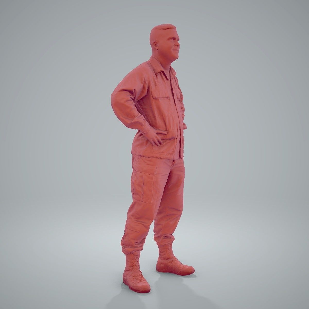 Smiling Standing Wearing Army Clothing CMan0211-HD2-O01P01-S 3D model_67