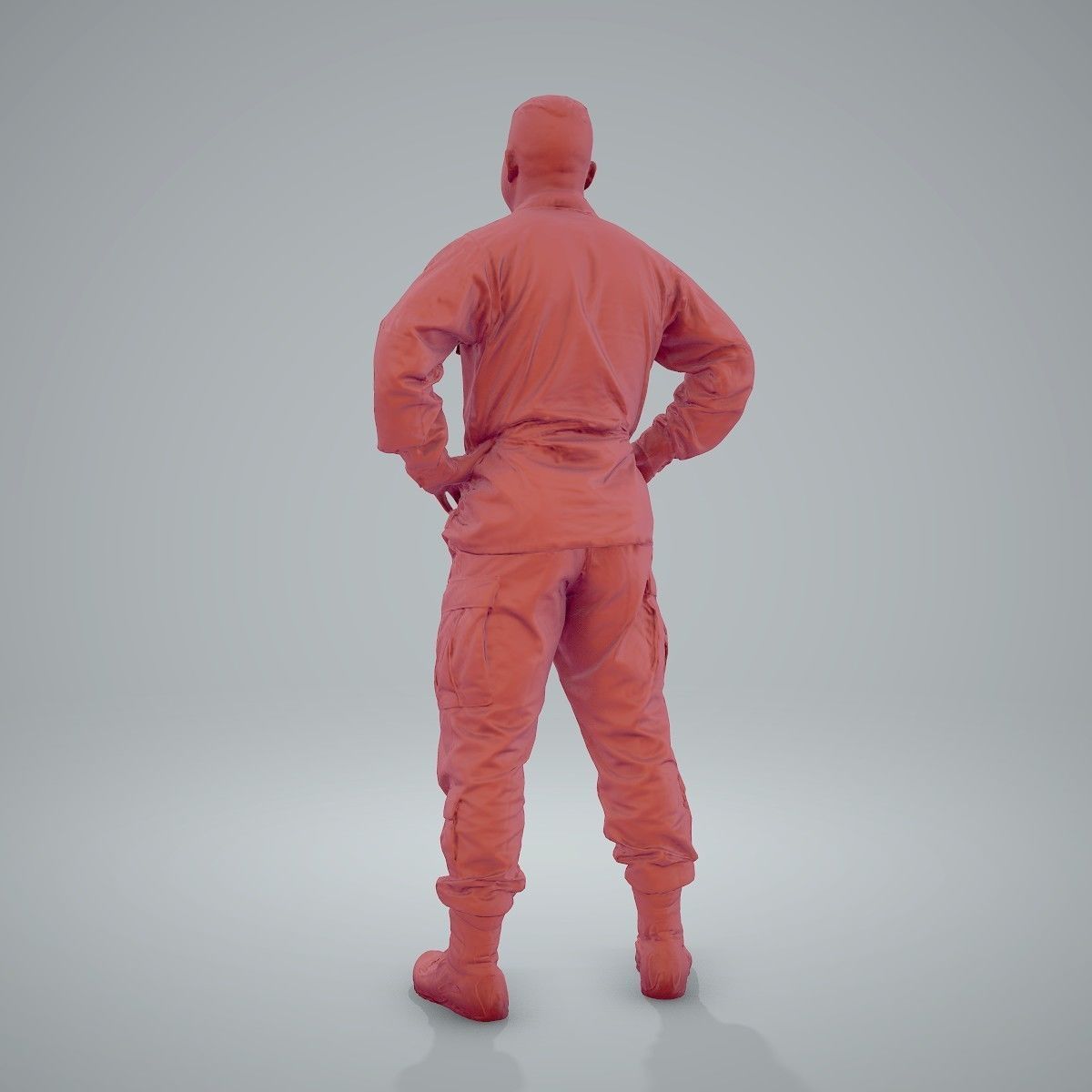 Smiling Standing Wearing Army Clothing CMan0211-HD2-O01P01-S 3D model_52