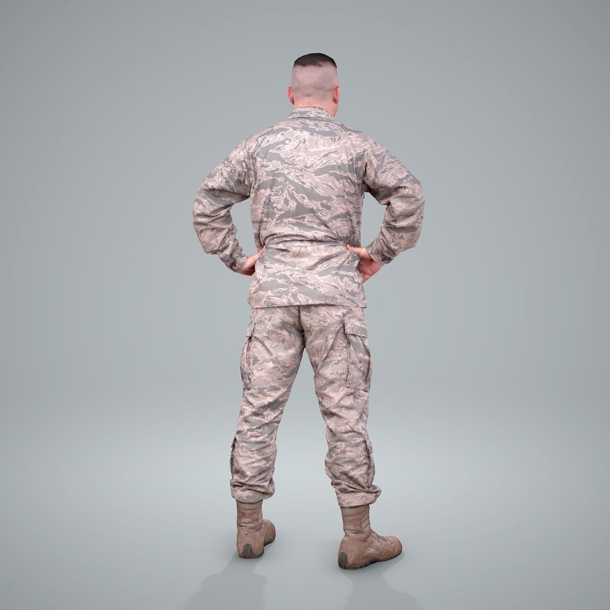 Smiling Standing Wearing Army Clothing CMan0211-HD2-O01P01-S 3D model_20
