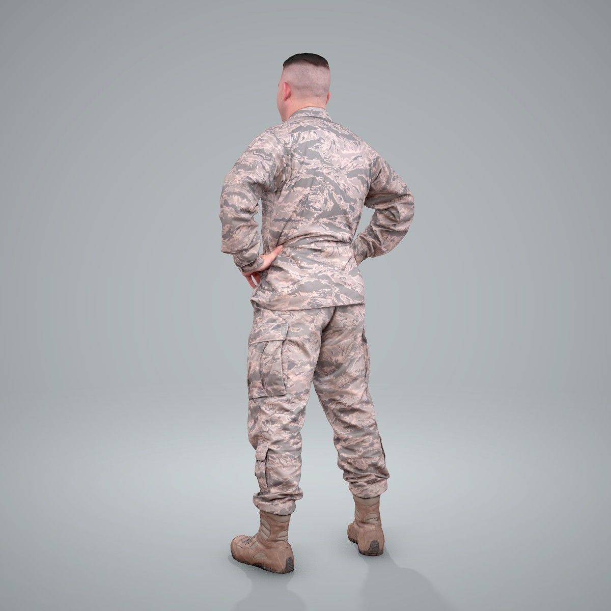 Smiling Standing Wearing Army Clothing CMan0211-HD2-O01P01-S 3D model_15