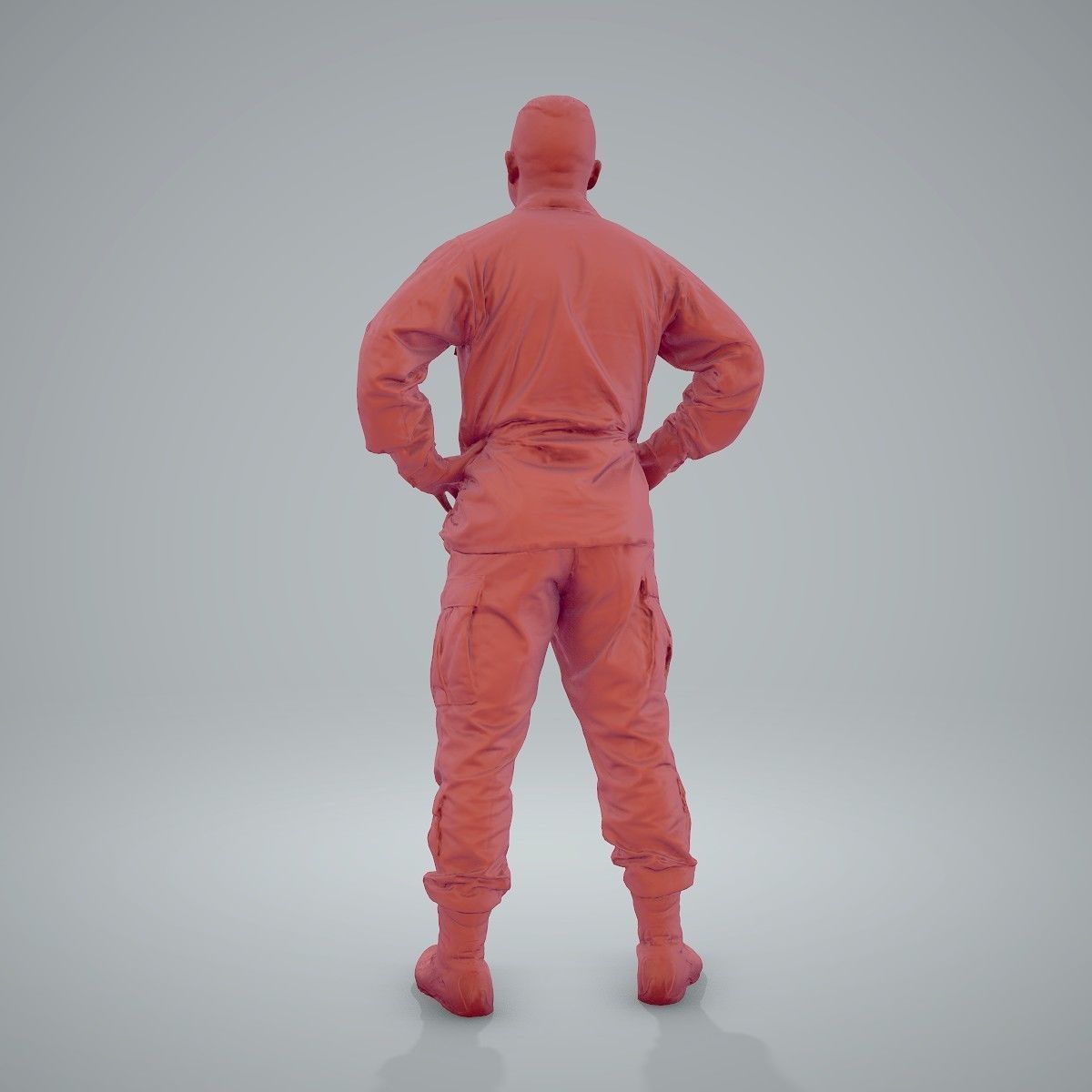 Smiling Standing Wearing Army Clothing CMan0211-HD2-O01P01-S 3D model_53