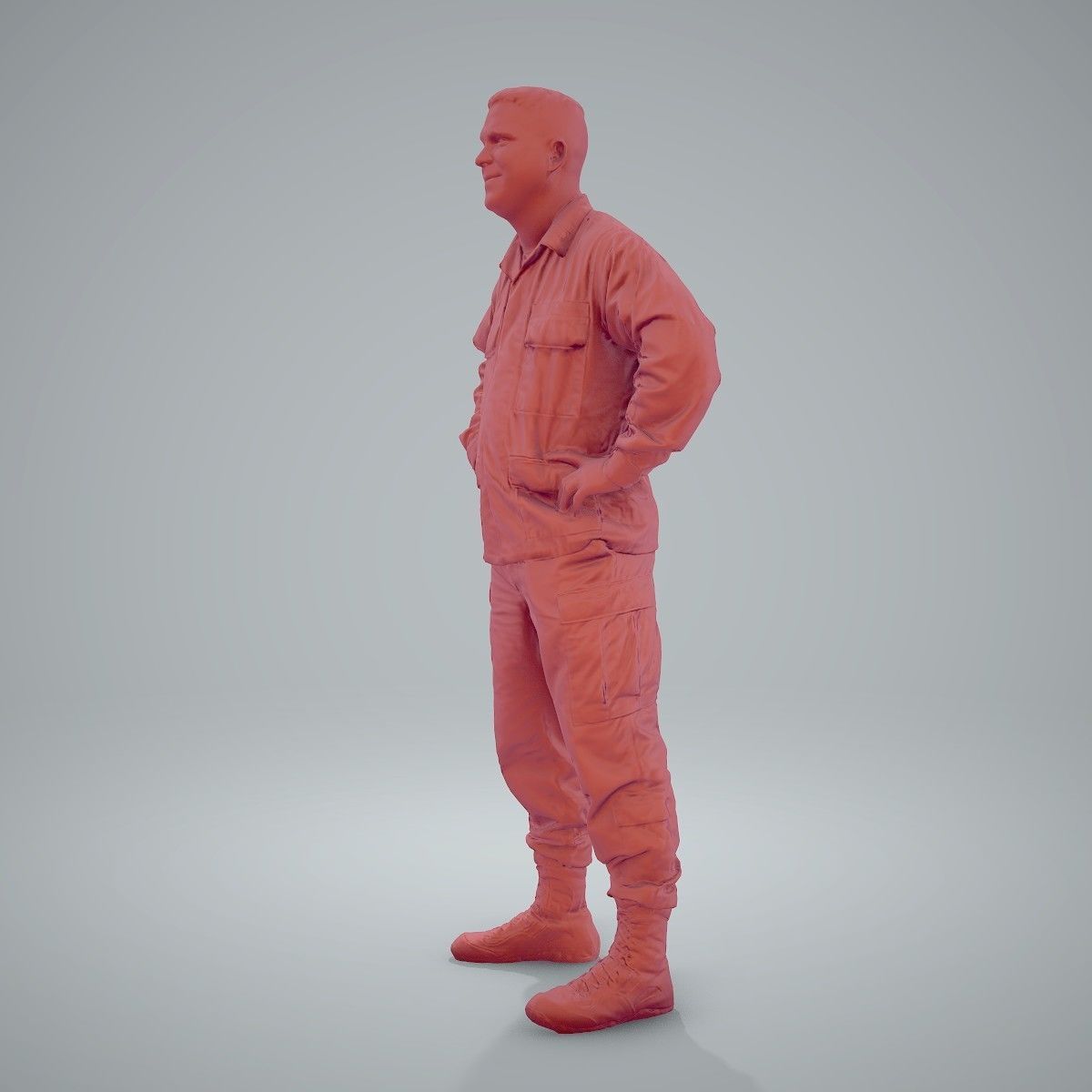 Smiling Standing Wearing Army Clothing CMan0211-HD2-O01P01-S 3D model_43