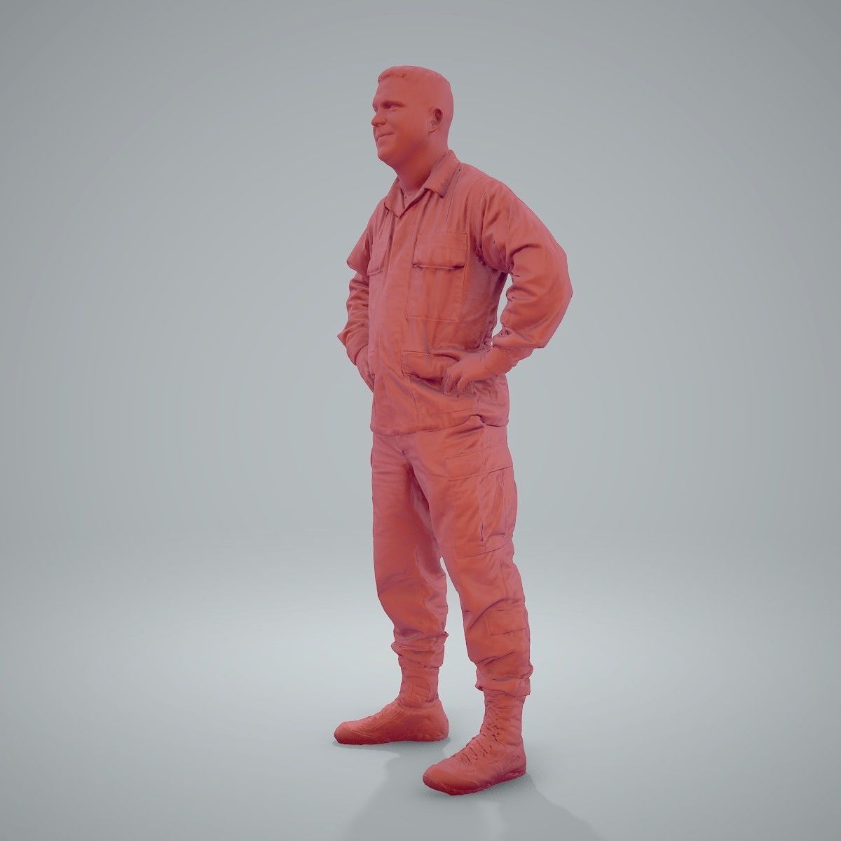 Smiling Standing Wearing Army Clothing CMan0211-HD2-O01P01-S 3D model_42