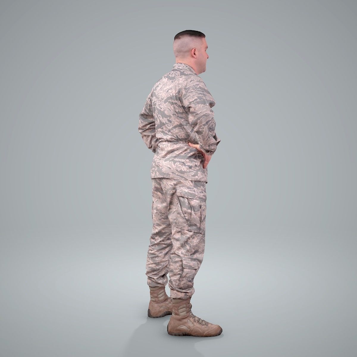 Smiling Standing Wearing Army Clothing CMan0211-HD2-O01P01-S 3D model_25