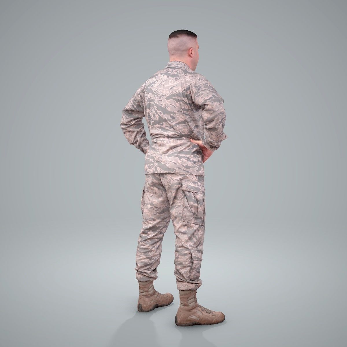 Smiling Standing Wearing Army Clothing CMan0211-HD2-O01P01-S 3D model_23