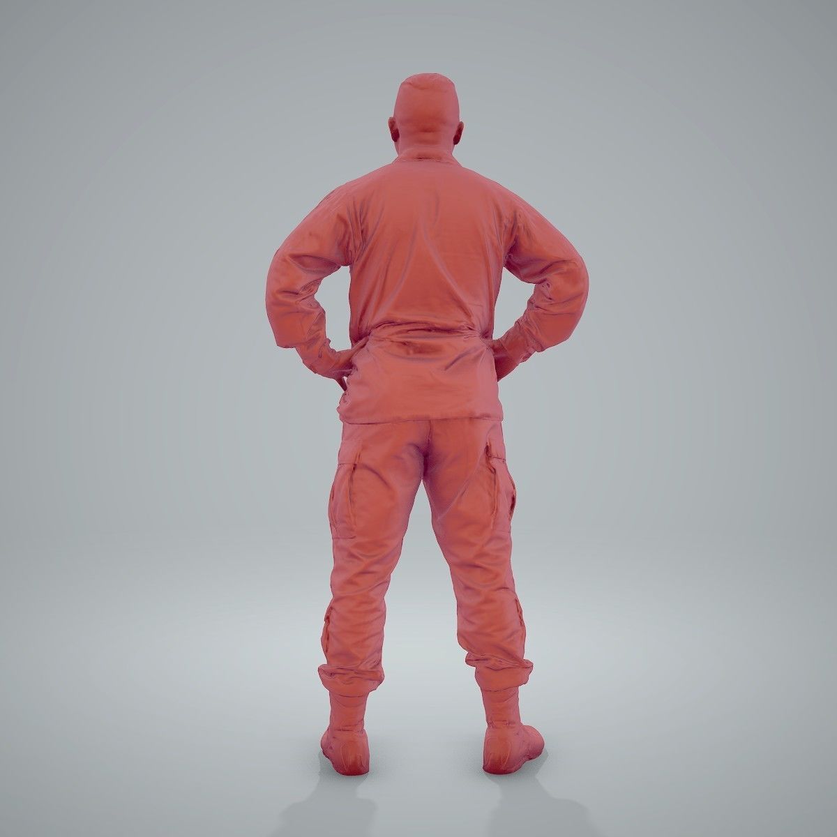Smiling Standing Wearing Army Clothing CMan0211-HD2-O01P01-S 3D model_54