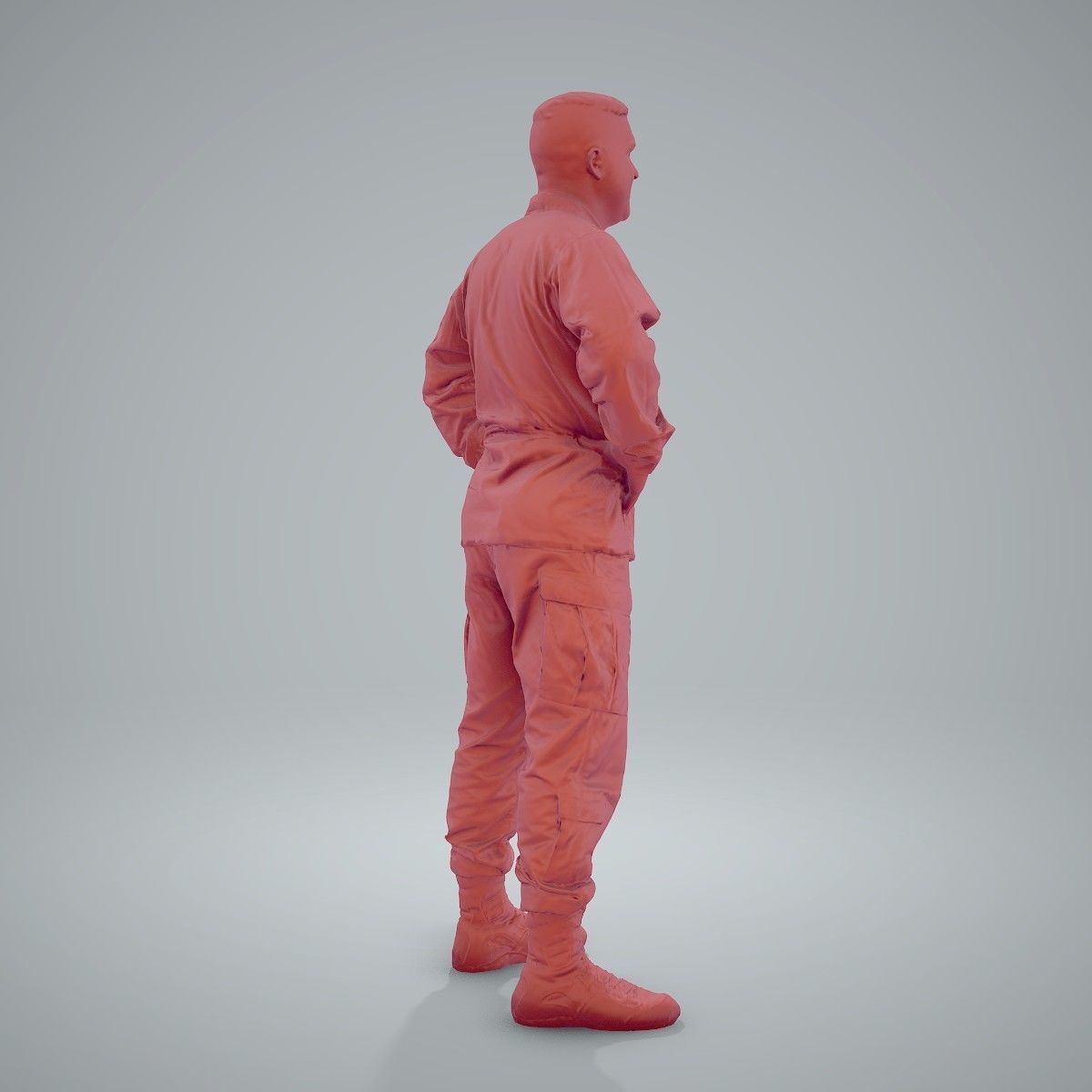 Smiling Standing Wearing Army Clothing CMan0211-HD2-O01P01-S 3D model_61