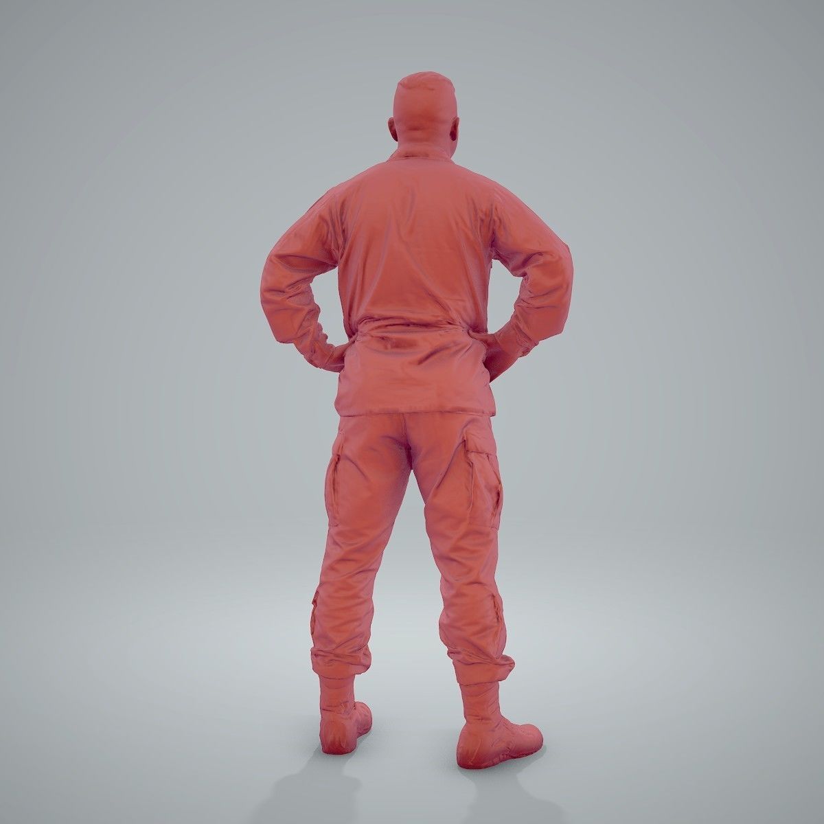 Smiling Standing Wearing Army Clothing CMan0211-HD2-O01P01-S 3D model_56