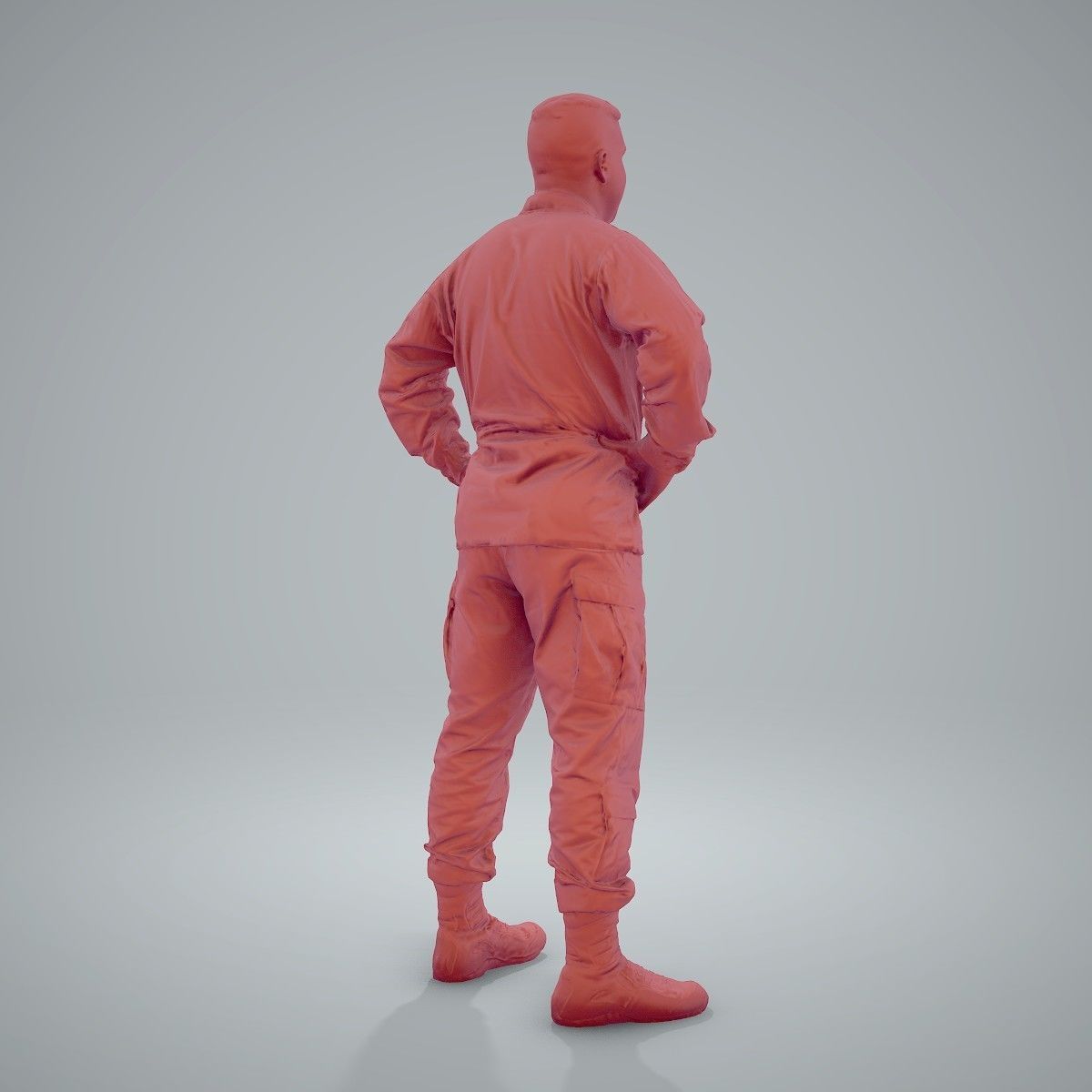 Smiling Standing Wearing Army Clothing CMan0211-HD2-O01P01-S 3D model_59