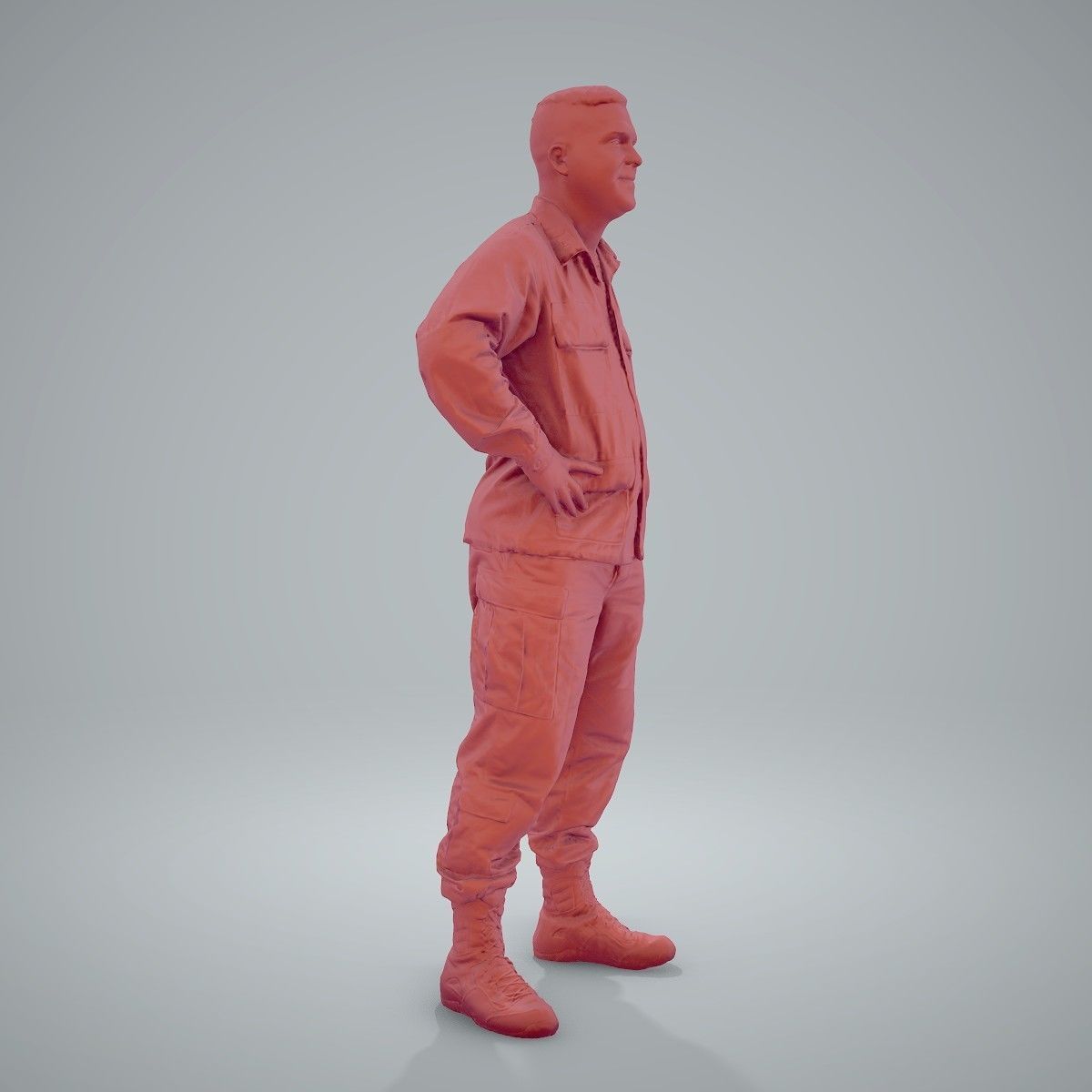 Smiling Standing Wearing Army Clothing CMan0211-HD2-O01P01-S 3D model_66