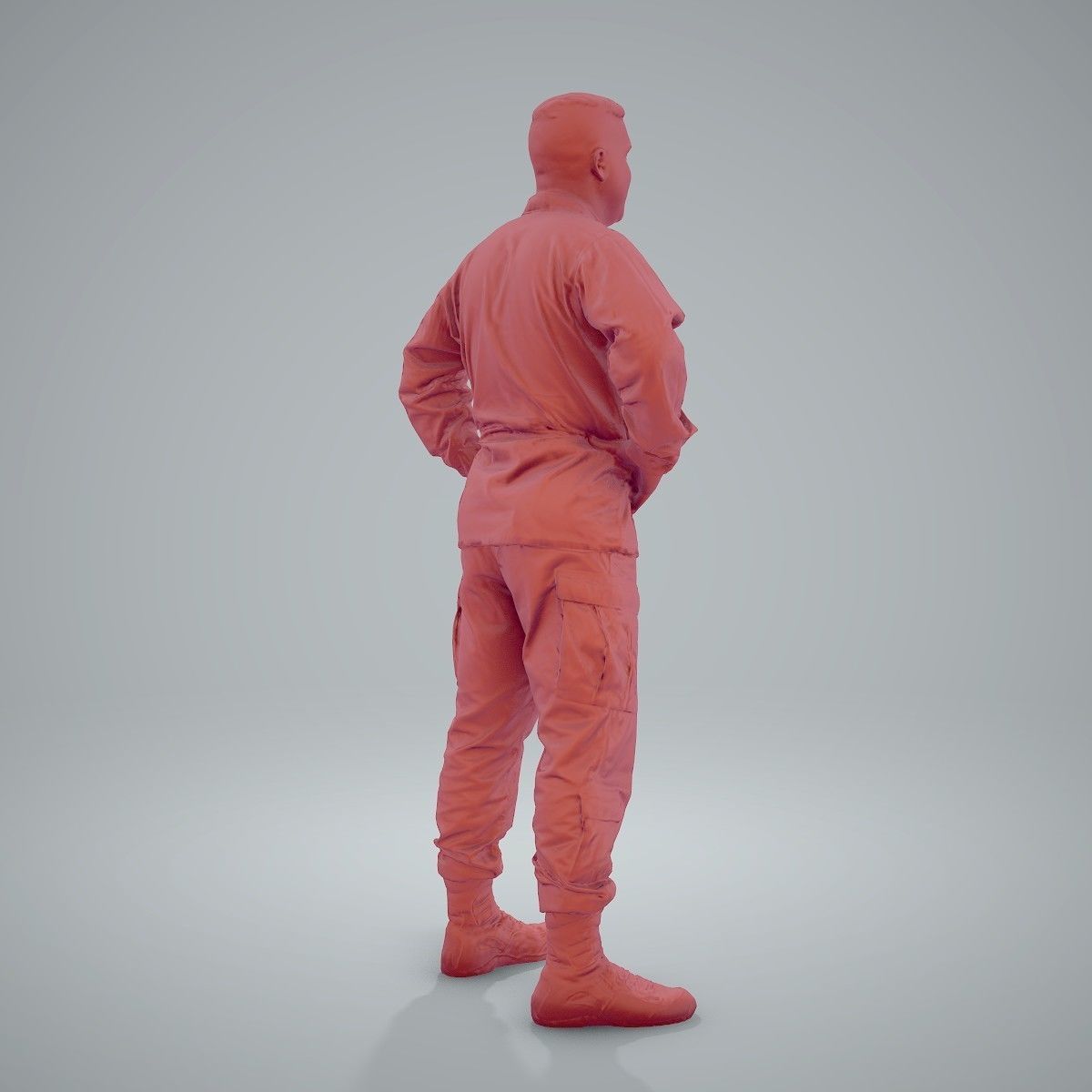 Smiling Standing Wearing Army Clothing CMan0211-HD2-O01P01-S 3D model_60