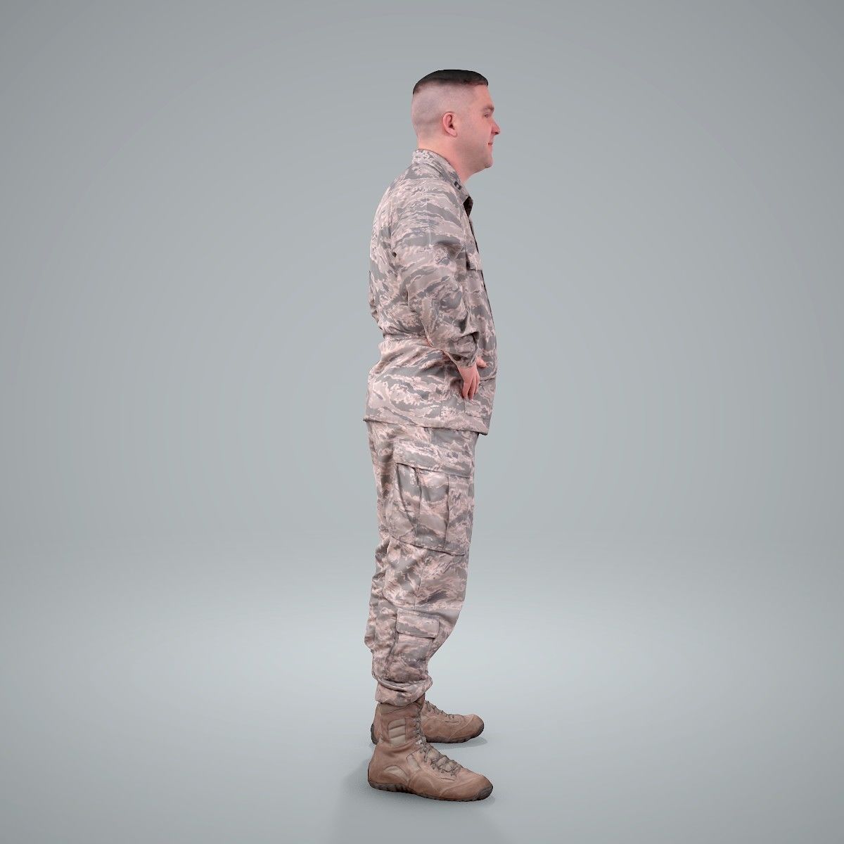 Smiling Standing Wearing Army Clothing CMan0211-HD2-O01P01-S 3D model_27