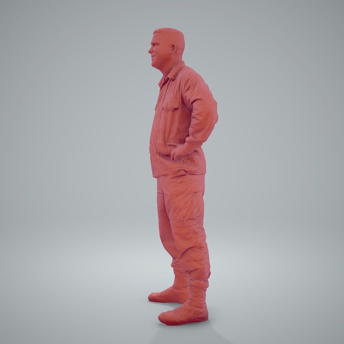 Smiling Standing Wearing Army Clothing CMan0211-HD2-O01P01-S 3D model_44