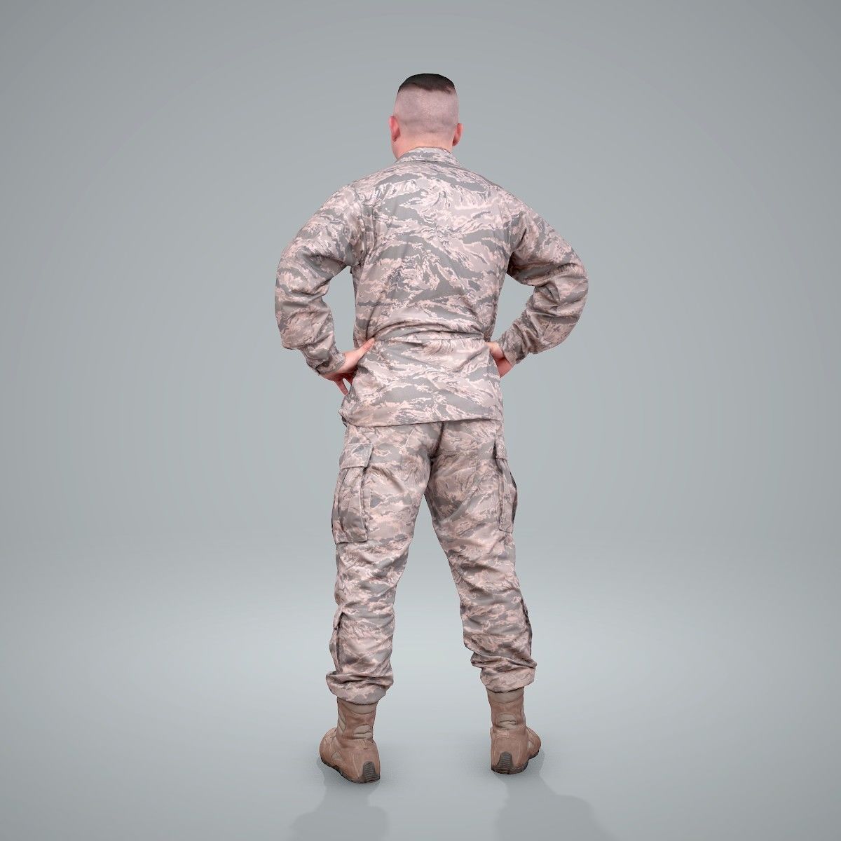 Smiling Standing Wearing Army Clothing CMan0211-HD2-O01P01-S 3D model_17
