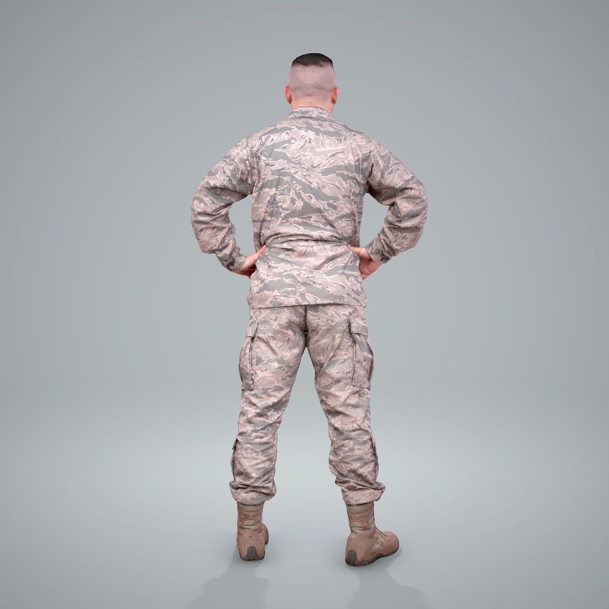 Smiling Standing Wearing Army Clothing CMan0211-HD2-O01P01-S 3D model_19