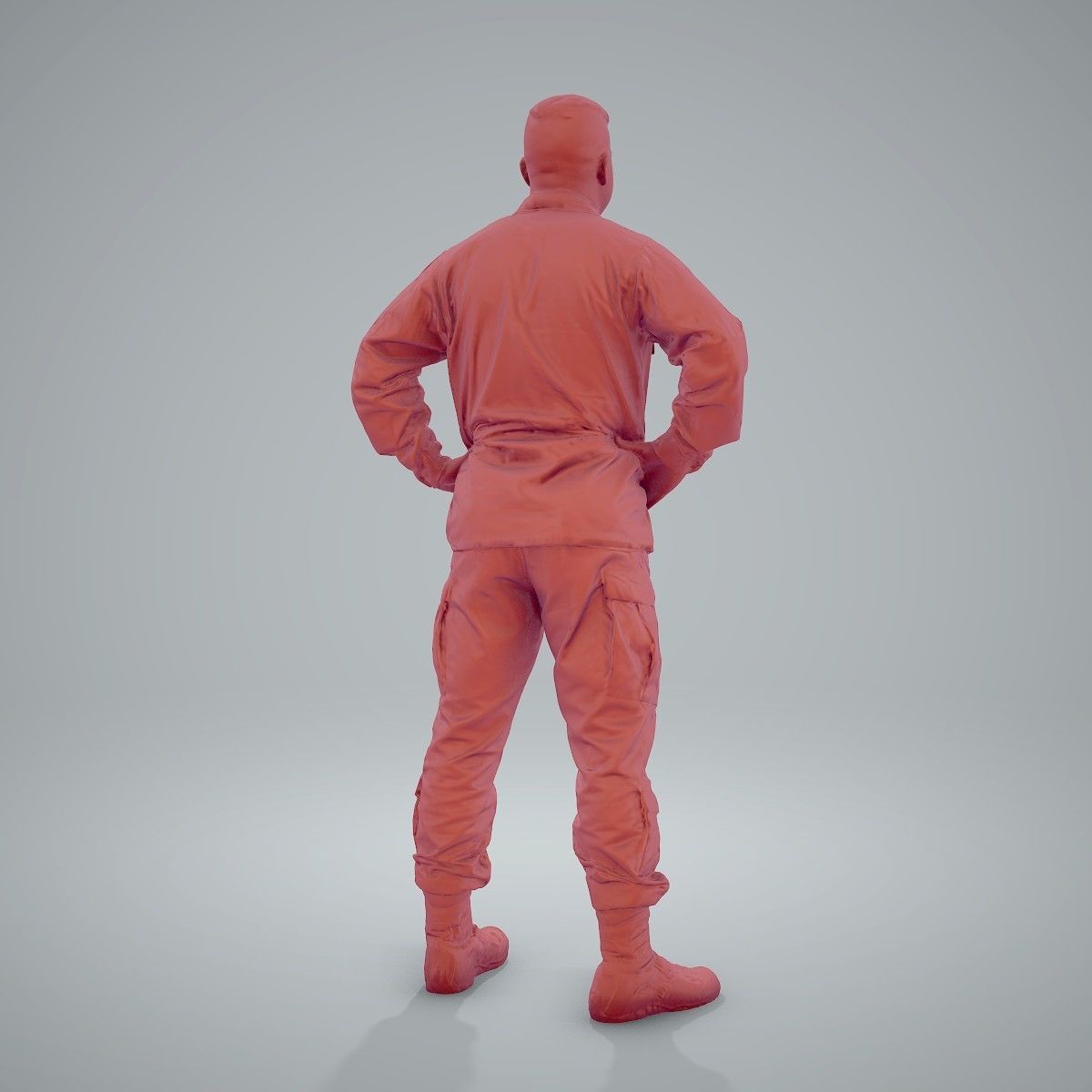 Smiling Standing Wearing Army Clothing CMan0211-HD2-O01P01-S 3D model_57