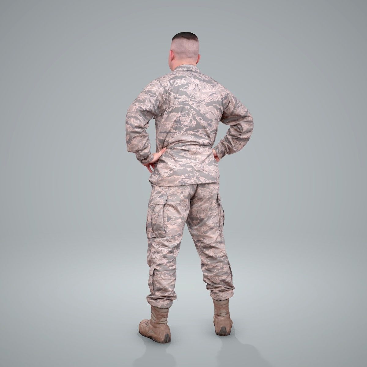 Smiling Standing Wearing Army Clothing CMan0211-HD2-O01P01-S 3D model_16