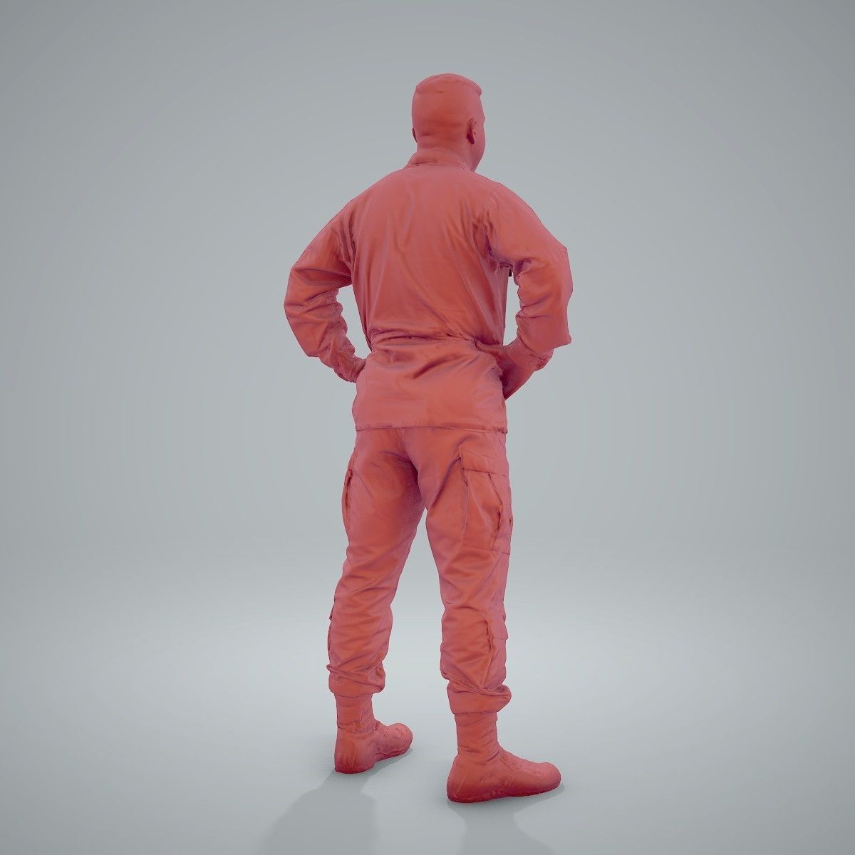 Smiling Standing Wearing Army Clothing CMan0211-HD2-O01P01-S 3D model_58